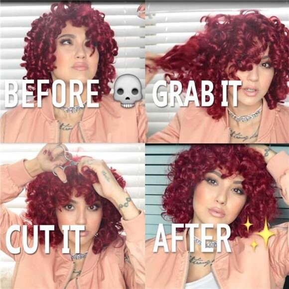 AIDUSA Short Loose Curly Wig for Black Women Short Curly Wigs for Women Curl main image 4